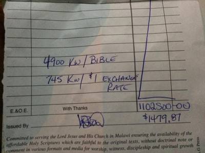 Number 1 Priority: Giving Bibles to People — photograph 2