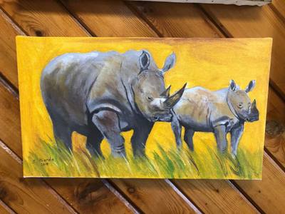 Rhino & baby