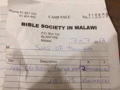 Number 1 Priority: Giving Bibles to People — photograph 1