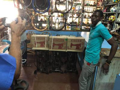 Purchasing foot pedal sewing machines since there is no electricity