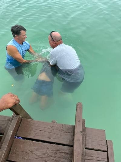 Buried with Christ in baptism